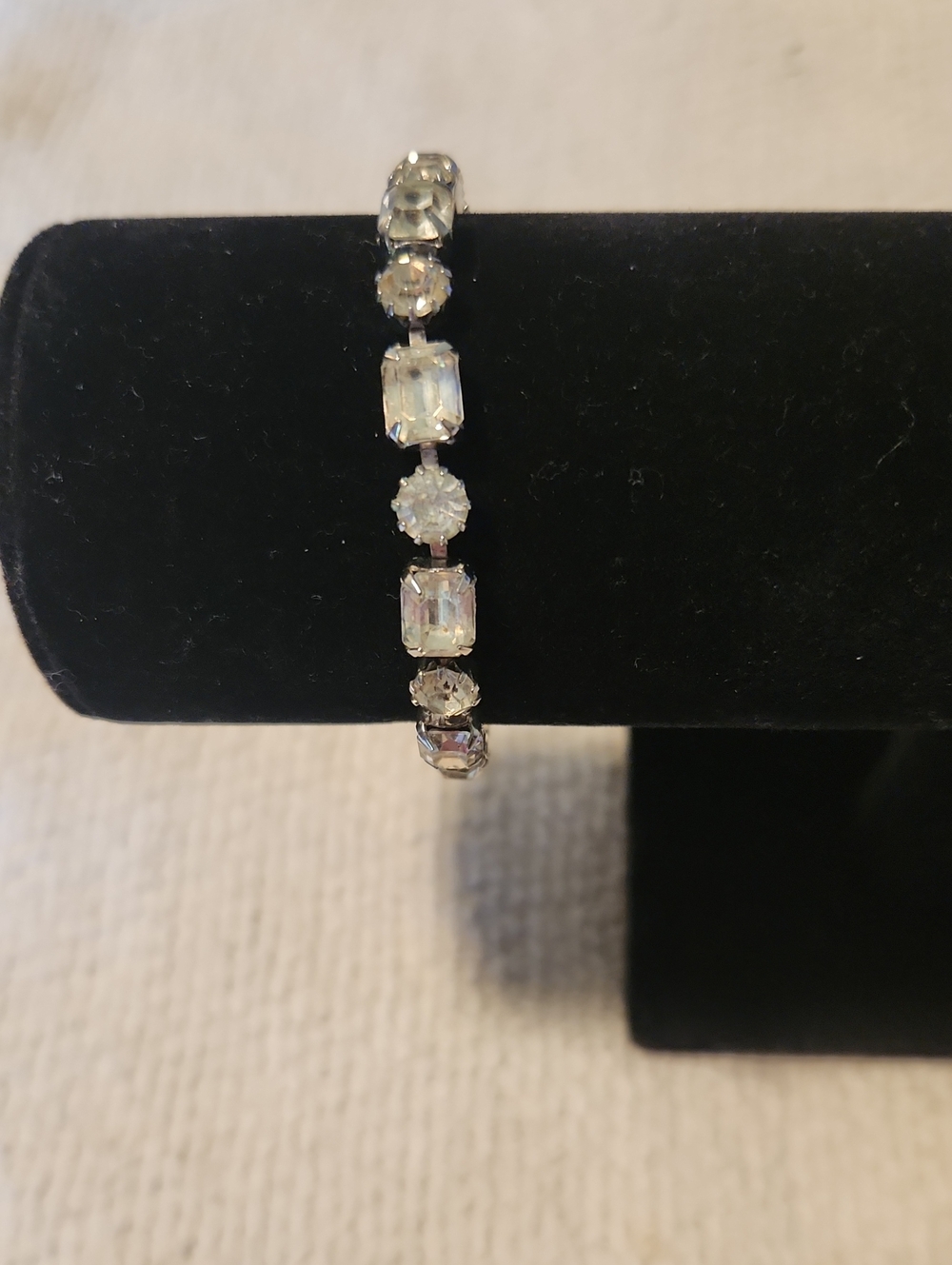 Weiss Sparkling White Crystal Tennis Bracelet - Women Jewelry